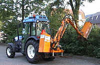 tractor met klepelbak