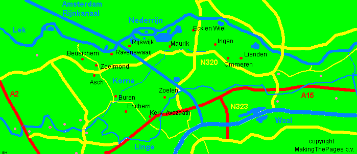 kaart Buren